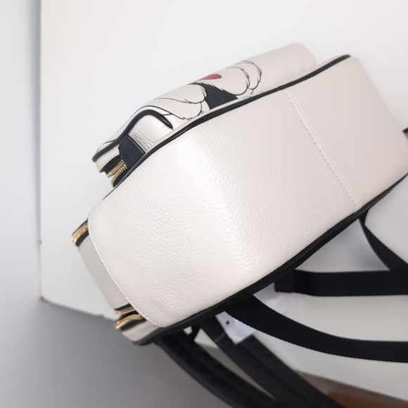 Coach CC158 Disney X Mini Court Backpack With Cruella Motif Gold/Chalk Multi - Picture 14 of 16